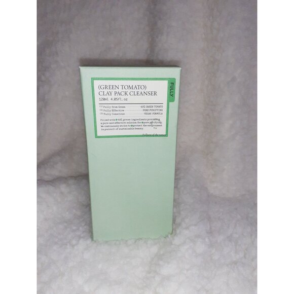 Green Tomato Clay Pack Cleanser 120ml Vegan Skincare For Deep Cleansing & Pore P - Picture 1 of 7